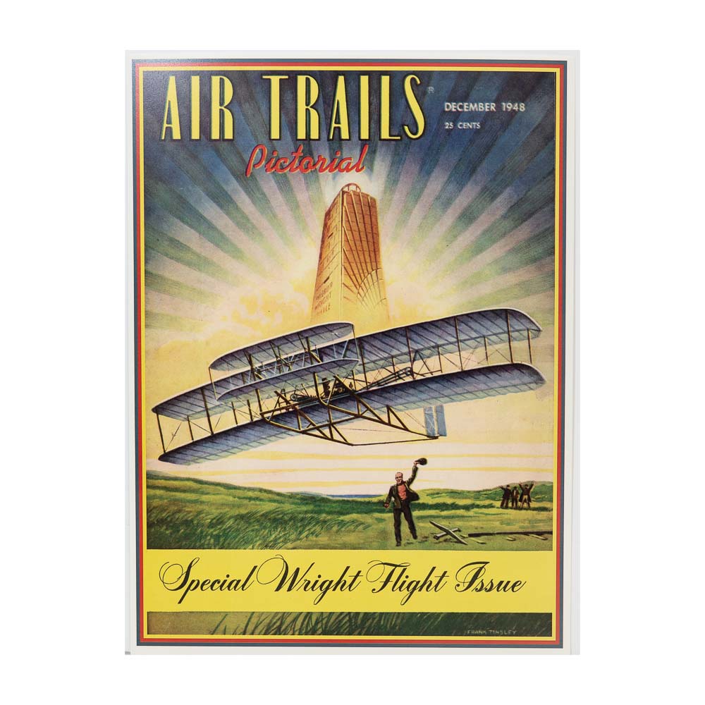 Air Trails Special Wright Flight Vintage Reproduction Poster