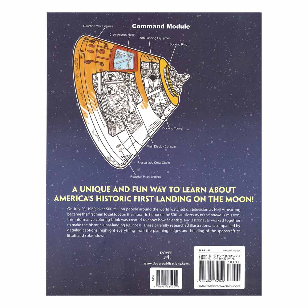 Apollo 11: First Men on the Moon Coloring Book