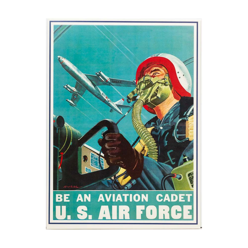 Be An Aviation Cadet U.S. Air Force Vintage Reproduction Poster