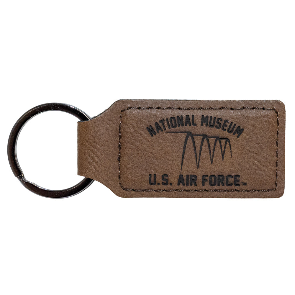 Brown Leather Museum Keychain