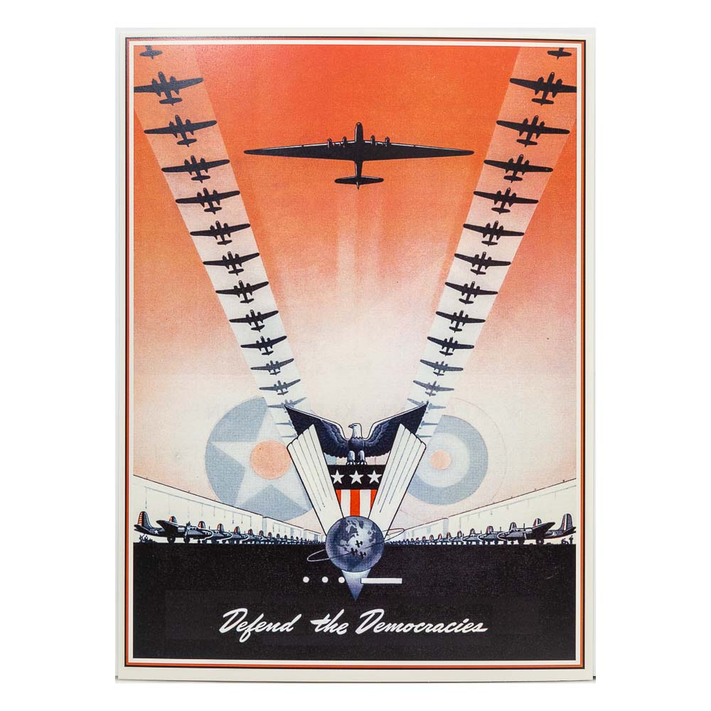 Defend the Democracies Vintage Reproduction Poster