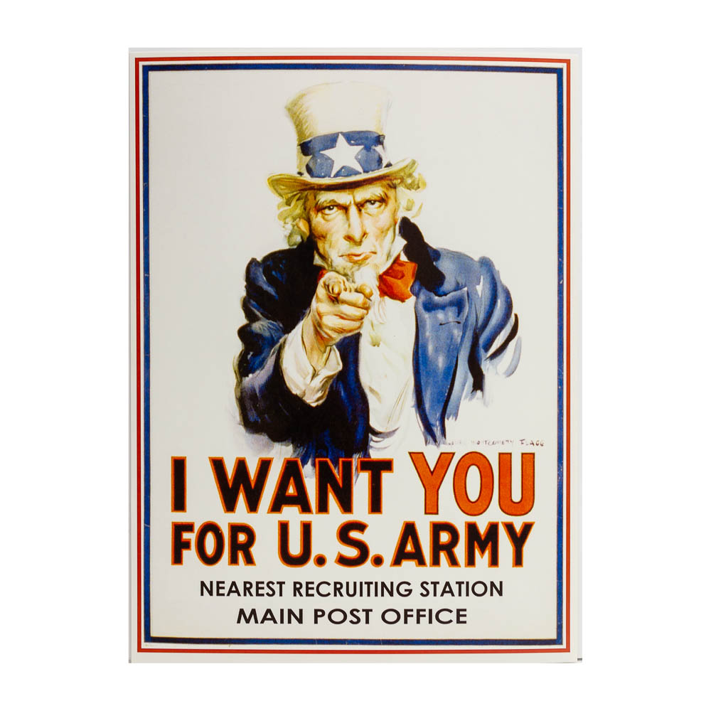 I Want You For U.S. Army Vintage Reproduction Poster