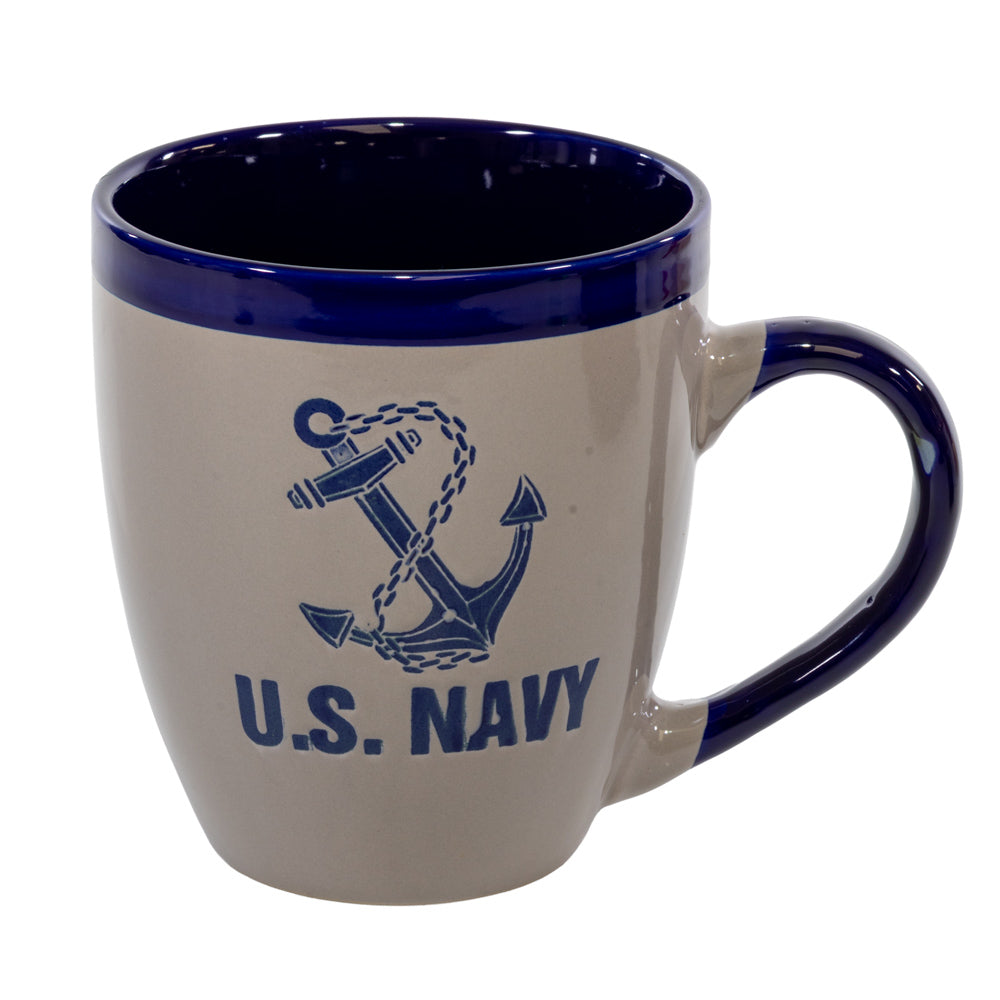 Navy Two Tone Bistro Mug