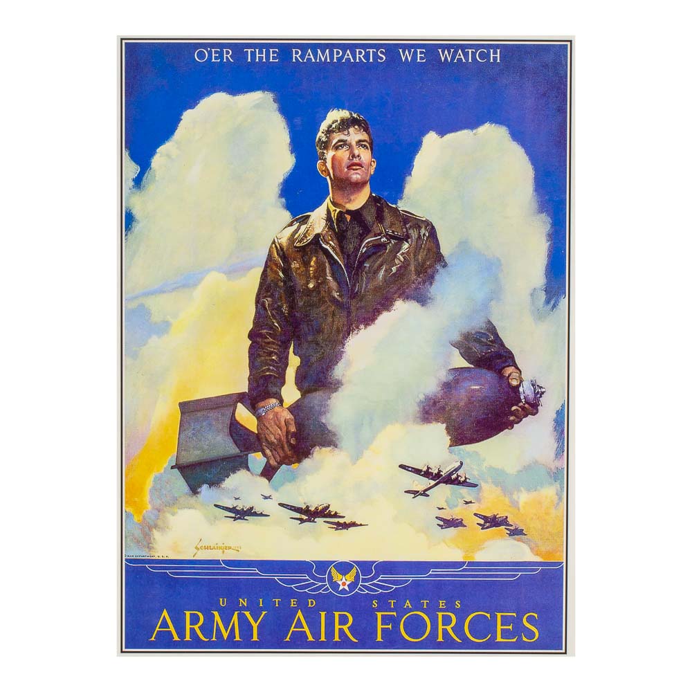 O'ER The Ramparts We Watch Vintage Reproduction Poster