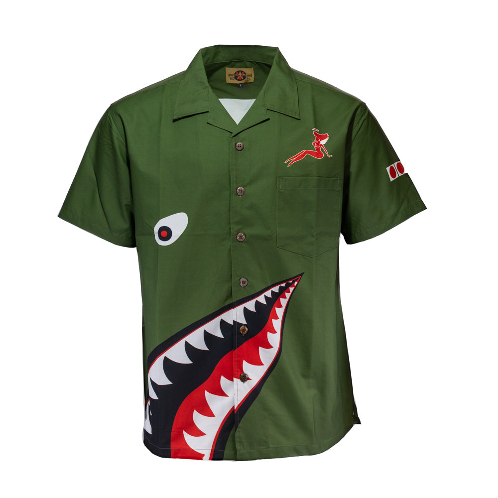P-40 Flying Tigers Hawaiian Aloha Shirt