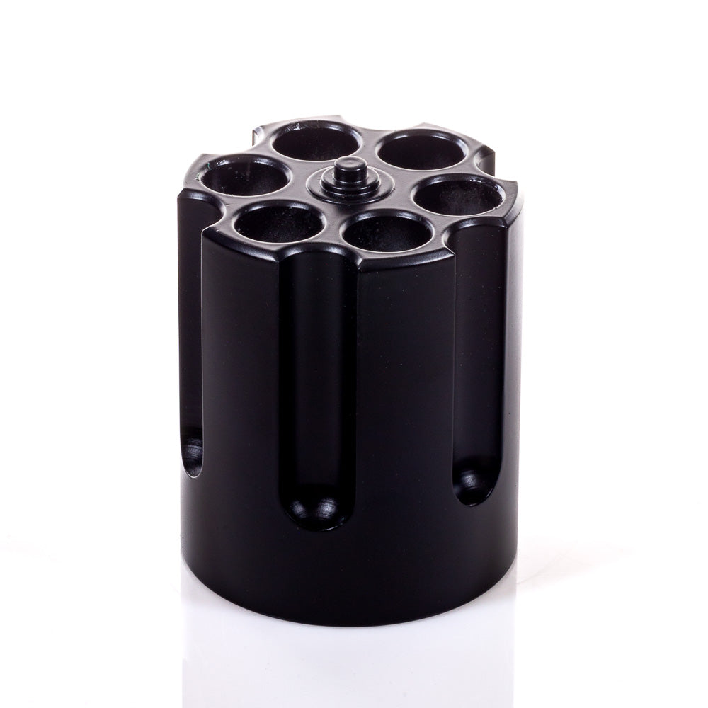 Revolver Cylinder Pen Holder Black
