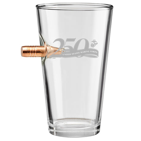 US Marines 250th Anniversary Bullet Pint Glass