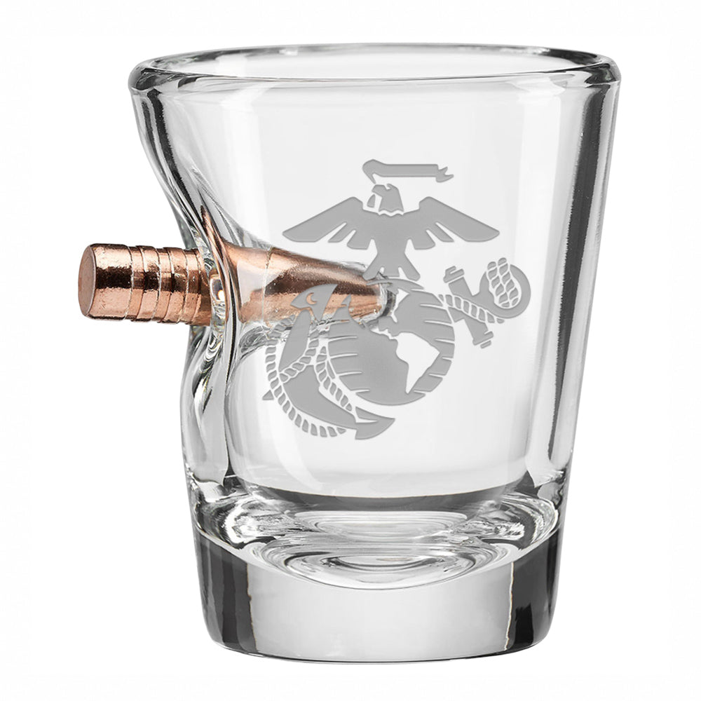 US Marines Bullet Shot Glass