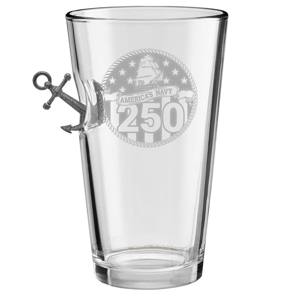US Navy 250th Anniversary Pint Glass