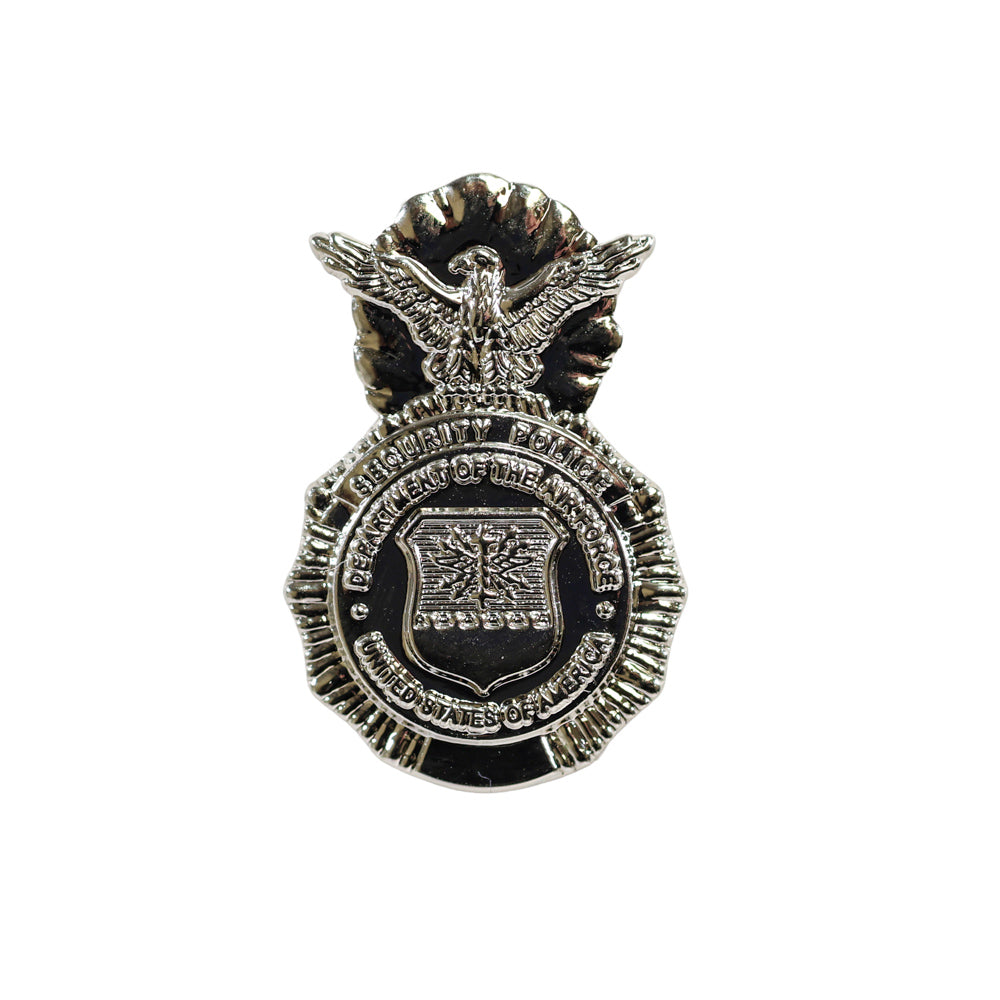 USAF Security Forces Shield Pin Polished