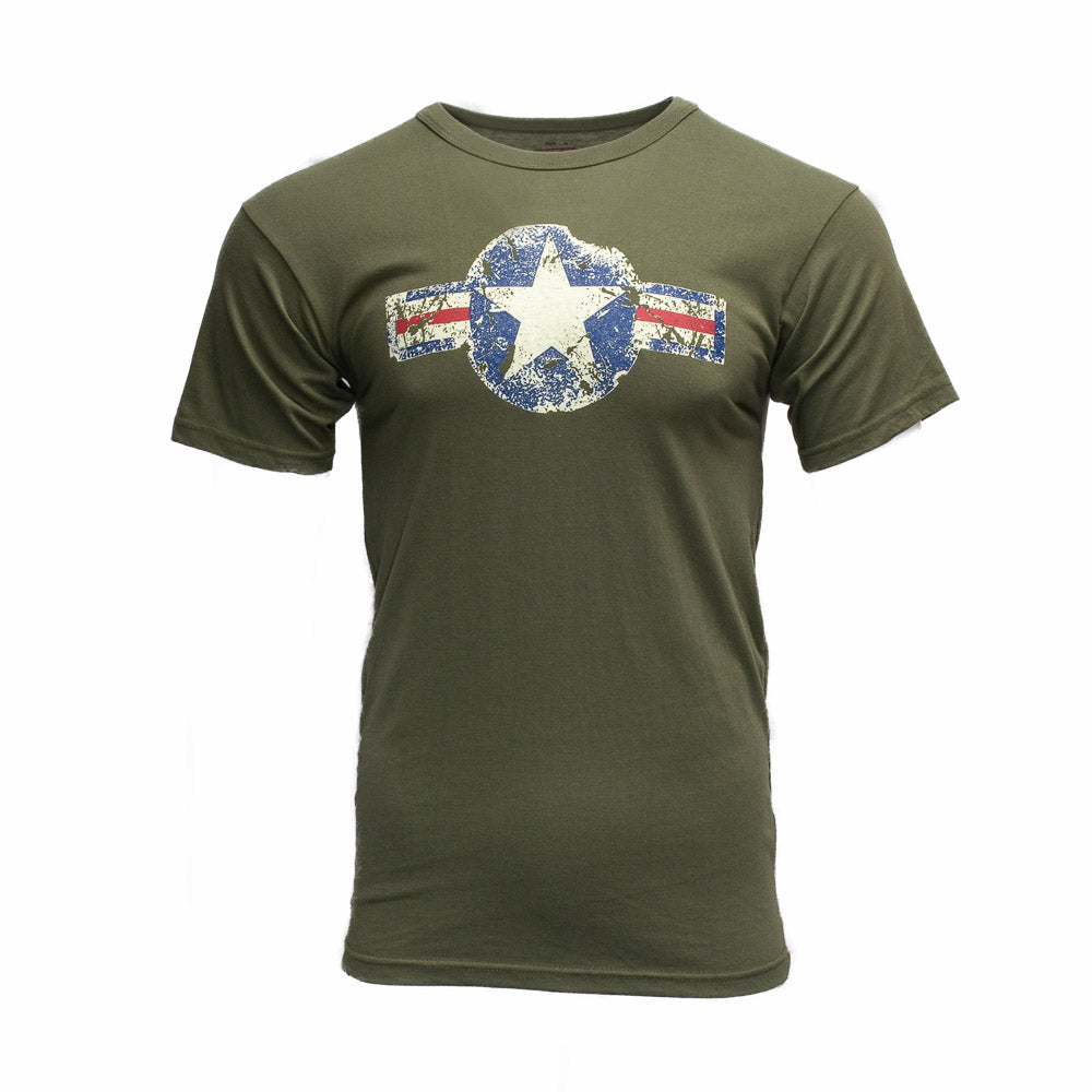 Vintage Green Star and Bar T-Shirt