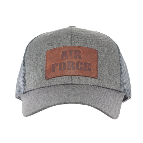 Air Force Leather Patch Trucker Cap