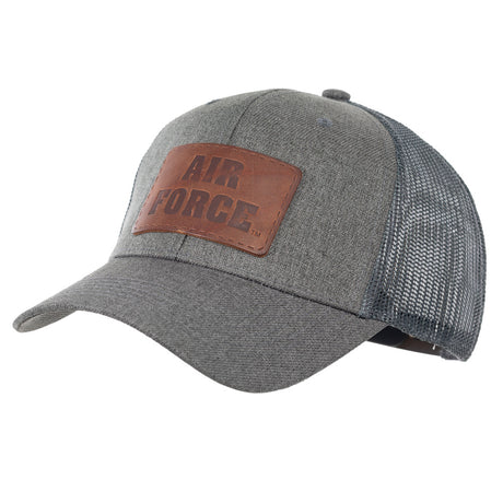 Air Force Leather Patch Trucker Cap