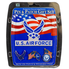 Air Force Wings Pin & Patch Set