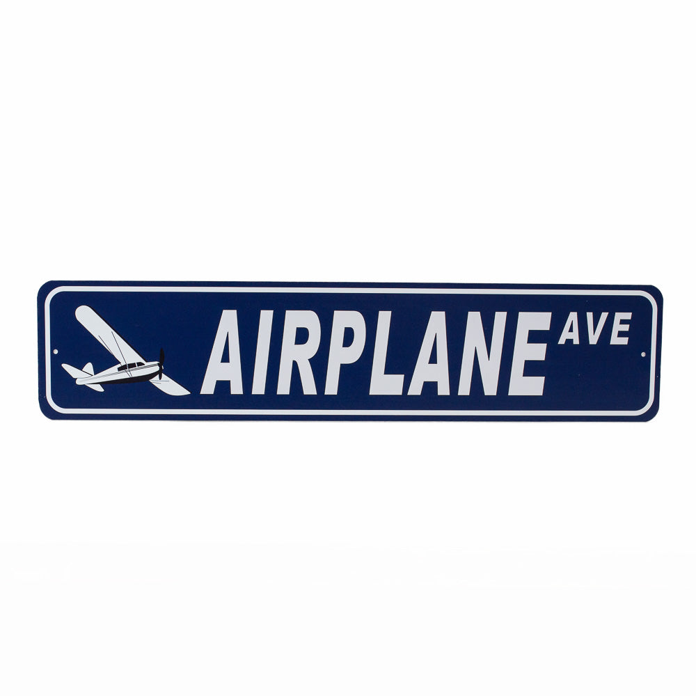 Ave Sign Airplane Avenue Aluminum Sign β Air Force Museum Store