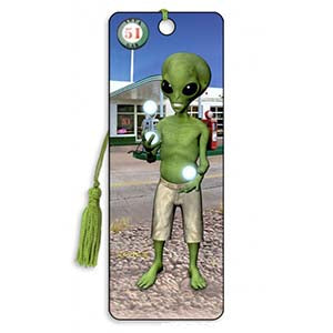 Alien 3D Bookmark