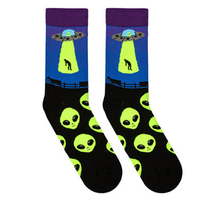 Alien Abduction Socks