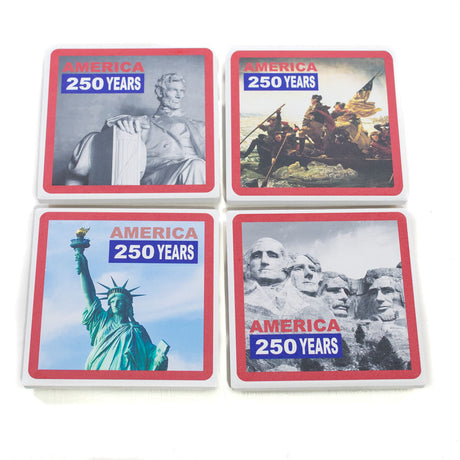 America 250 Stone Coaster Set
