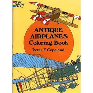 Antique Airplanes Coloring Book