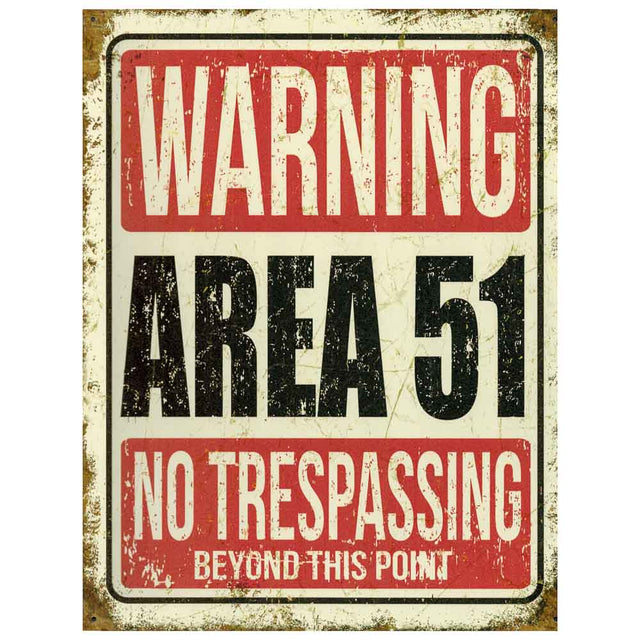 Area 51 Weathered Sign