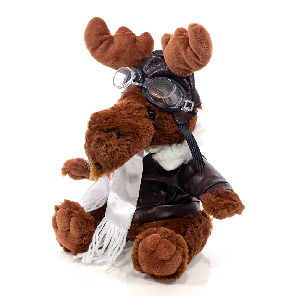 Aviator Moose Plush