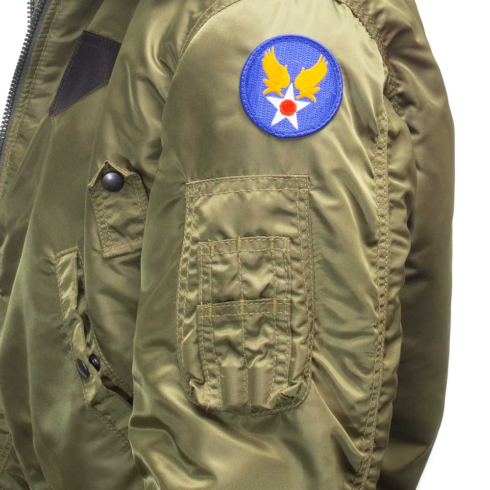 B-15 Army Air Corps Green Nylon Bomber Jacket – Air Force