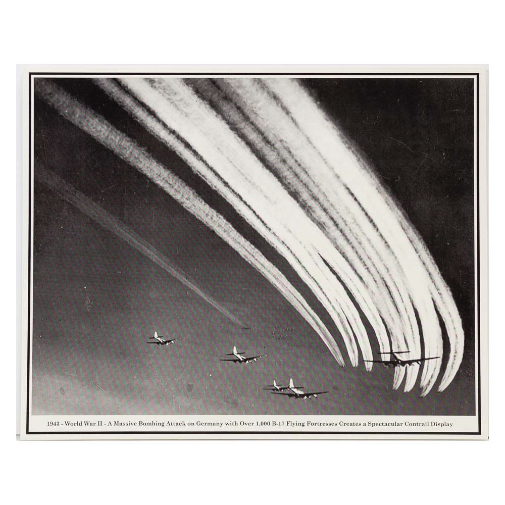 B-17 Bombing Attack on Germany Vintage Reproduction
