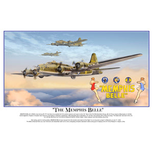 B-17 Memphis Belle Color Print