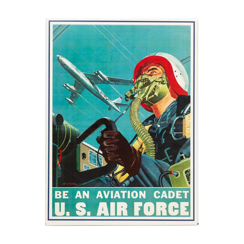 Usaf Poster Be An Aviation Cadet U.S. Air Force Vintage Reproduction Print – Air ...