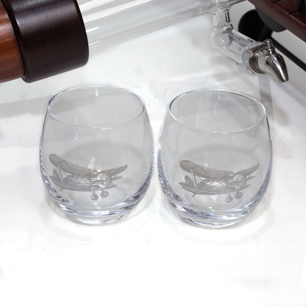 Biplane Decanter Set