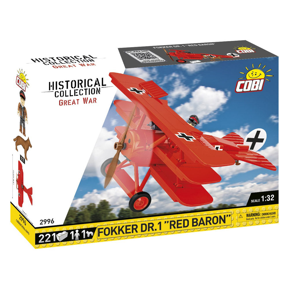 COBI Fokker DR.1 “Red Baron” Fighter Set #2996 – 1:32 Scale – Air