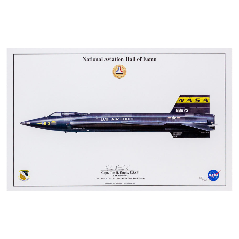 Capt. Joe H. Engle, USAF Signed Print – Air Force Museum Store