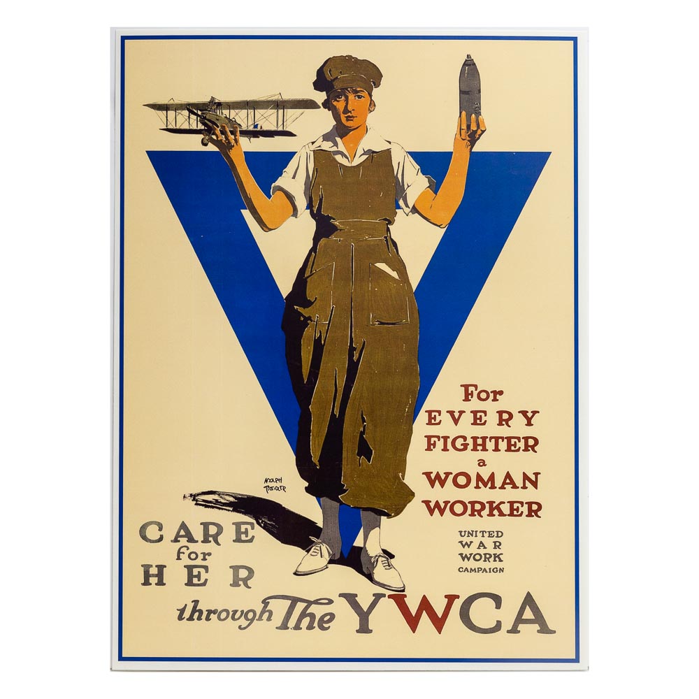 Care For Her Through the YWCA Vintage Reprodution Poster