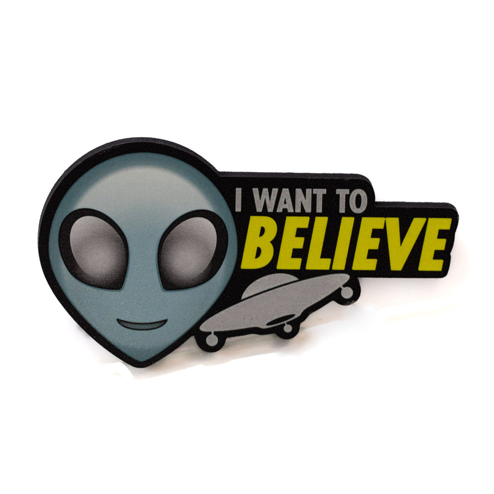 Chunky UFO I Want to Believe Magnet