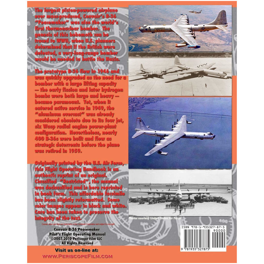 Convair B-36 Peacemaker Pilot's Flight Operating Instructions