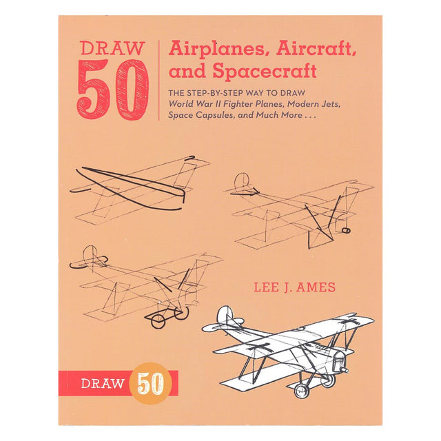 Draw 50 Airplanes Aircraft and  Spacecraft