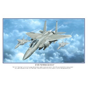 F-15E "Strike Eagle" 12 x 18 Poster