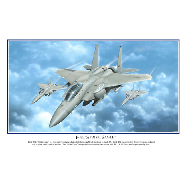 F-15E "Strike Eagle" 12 x 18 Poster