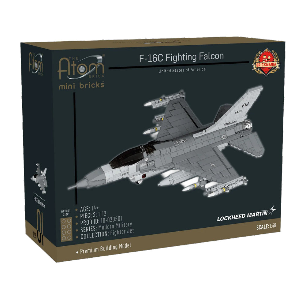 F-16 Fighting Falcon 1/20 スケールモデルキット F-16C Fighting Falcon Mini Brick Set | Military Model – Air Force