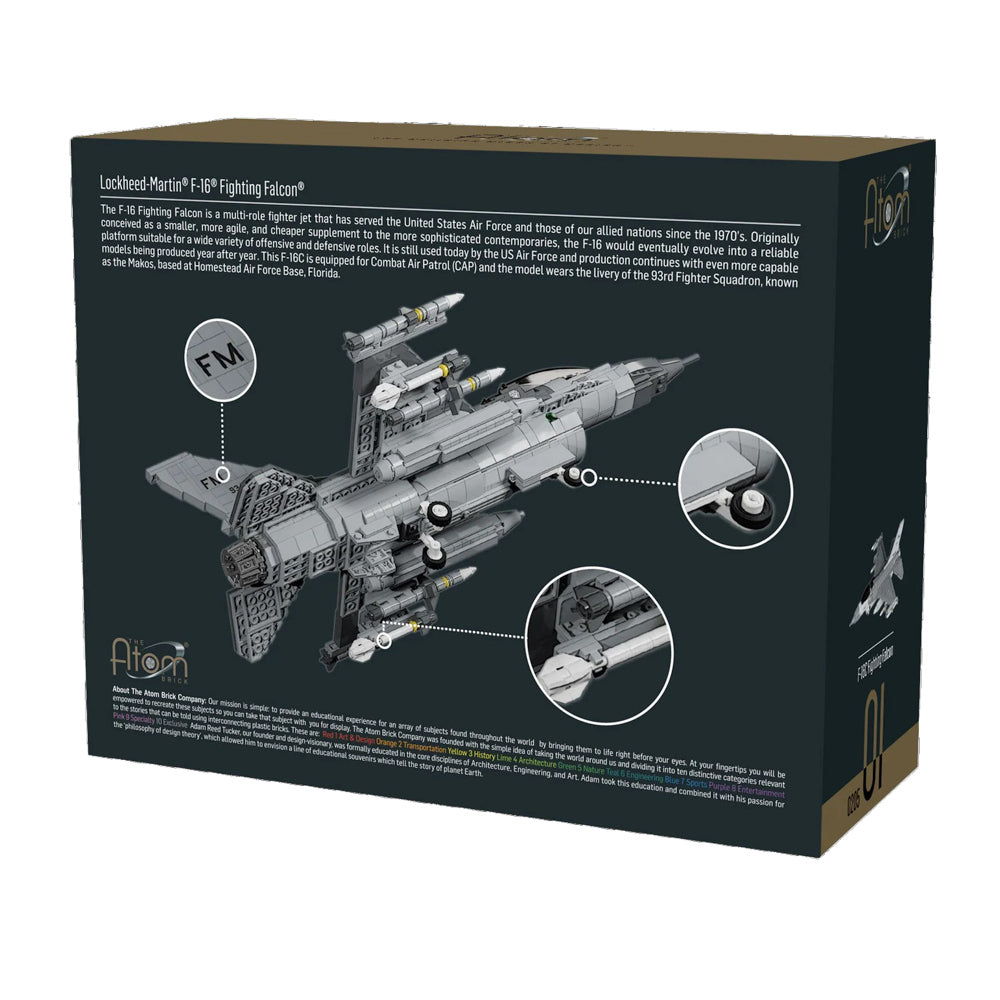 F-16C Fighting Falcon Mini Brick Set | Military Model – Air Force