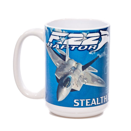 F-22 Raptor Blueprint Mug