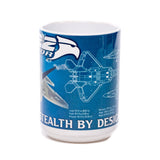 F-22 Raptor Blueprint Mug