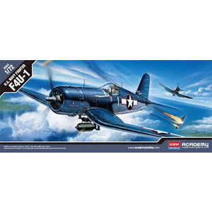 F4U-1 Corsair US Navy Fighter 1:72 Scale Academy Model Kit