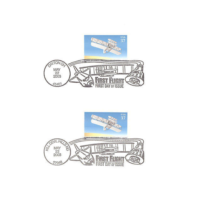 First Powered Flight Centennial Cancelled Stamp 2003