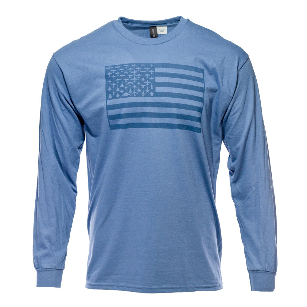 Foundation Flag With Planes Long Sleeve Shirt