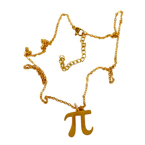Gold Pi Necklace