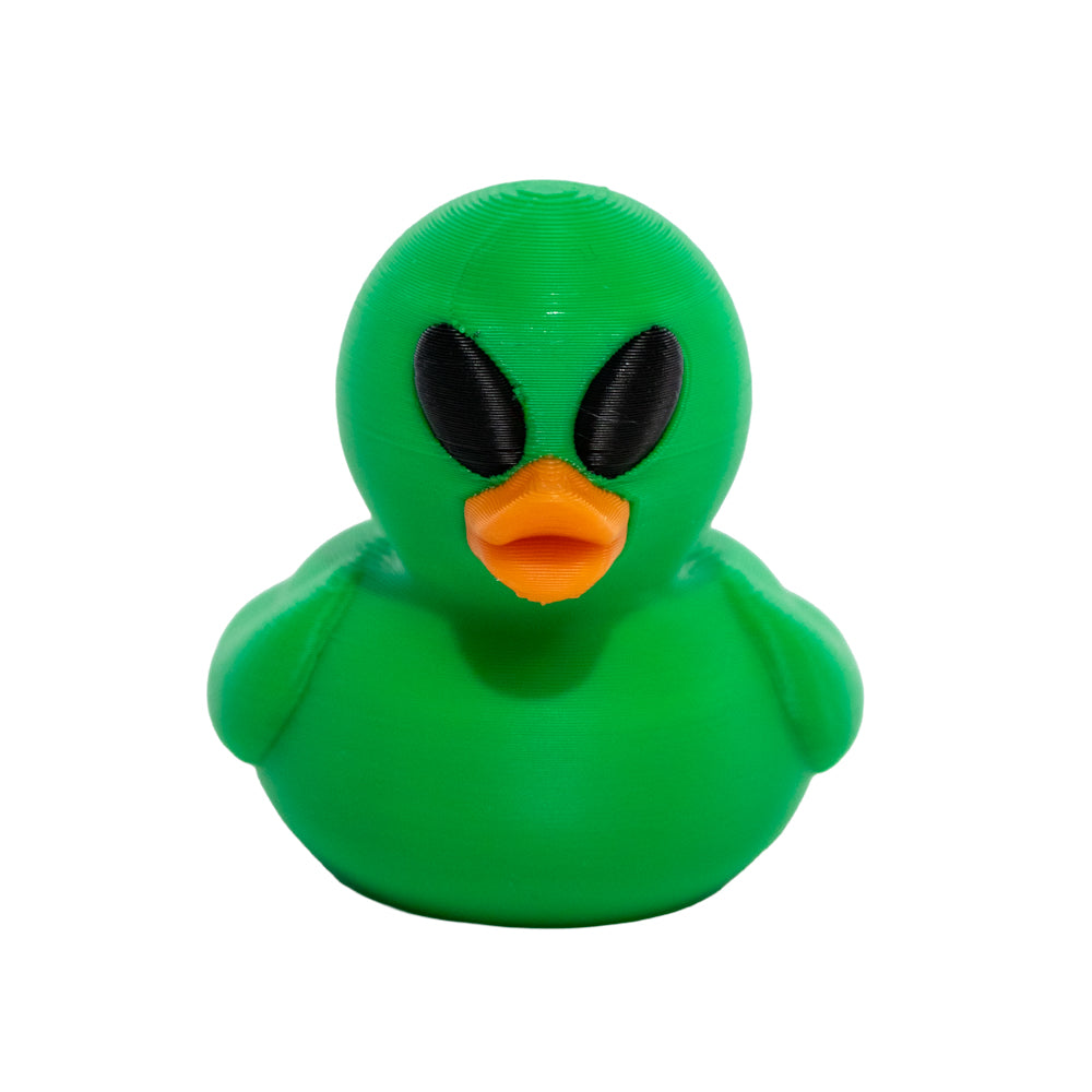 Green Alien 3D Printed Duck