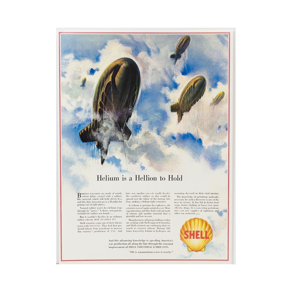 Helium is a Hellion to Hold Vintage Reproduction Poster