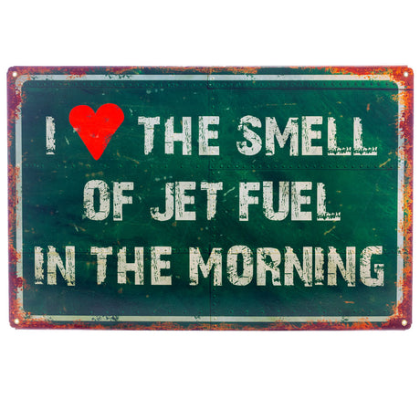 Jet Fuel Tin Sign