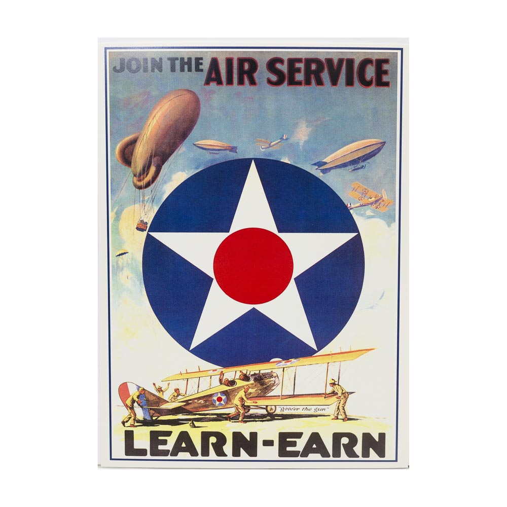 Join the Air Service Vintage Reproduction Poster